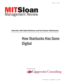 How Starbucks Has Gone Digital