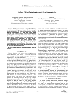 Salient Object Detection through Over-Segmentation