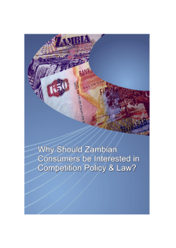 Why Should Zambian Consumers be Interested in Competition