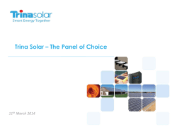 Top 10 reasons for Trina Solar