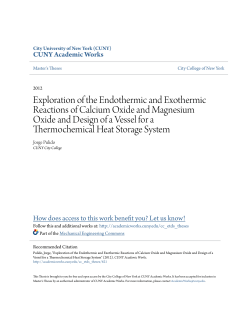 Exploration of the Endothermic and Exothermic Reactions of