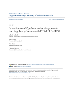 Identification of Cyst Nematodes of Agronomic and Regulatory