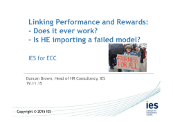 Linking Performance and Rewards: - Does it ever work?
