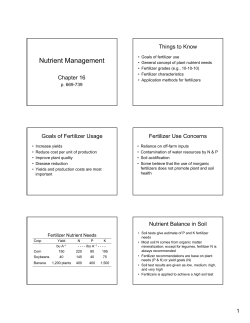 Nutrient Management