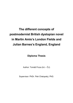 The different concepts of postmodernist British dystopian novel in