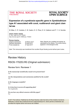 Review History - Royal Society Open Science