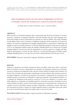 the interpretation of multiple embedded genitive
