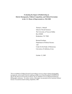 Evaluating the Impact of Redistricting on District Homogeneity