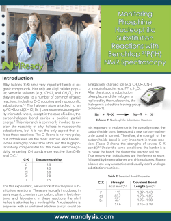 Nucleophilic Substitution Reactions with Phosphine Nucleophiles