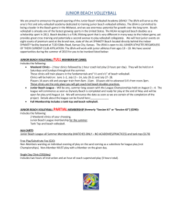 junior beach volleyball - Dynasty Volleyball Academy