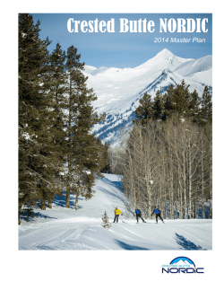 Master Plan - Crested Butte Nordic Center