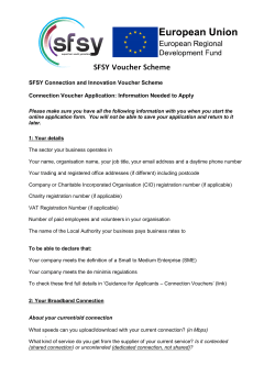 Information Needed to Apply
