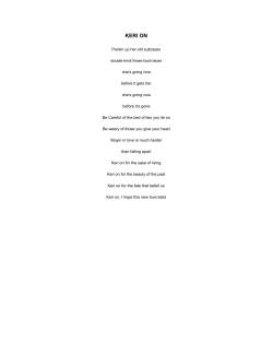 KERI ON - Wonky Tonk