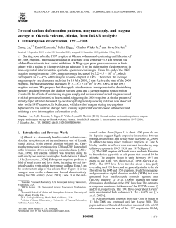 Ground surface deformation patterns, magma supply, and magma
