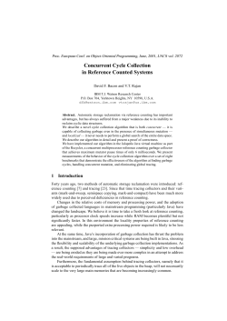 Concurrent Cycle Collection in Reference Counted Systems