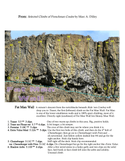 From: Selected Climbs of Frenchman Coulee by Marc A