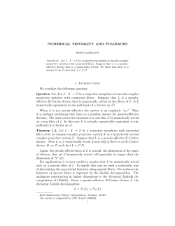 Question 1.1. Let f : X &rarr; Z be a surjec