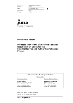 For: Approval President`s report Proposed loan to the Democratic