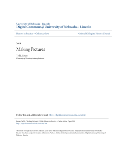 Making Pictures - DigitalCommons@University of Nebraska