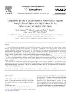 Charophyte growth in small temperate water bodies: Extreme