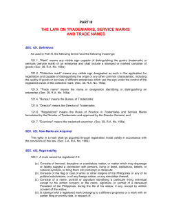 PART III - Intellectual Property Office