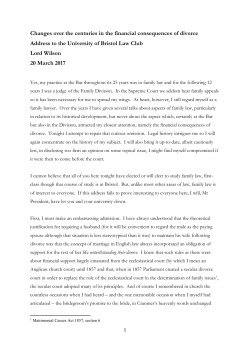 Lord Wilson gives Patron`s lecture at the University of Bristol Law Club