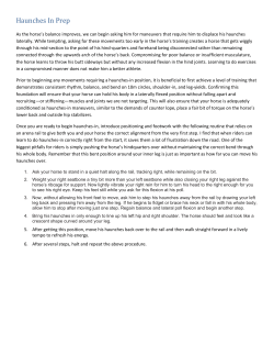 Haunches In Prep - Western Dressage Association of America