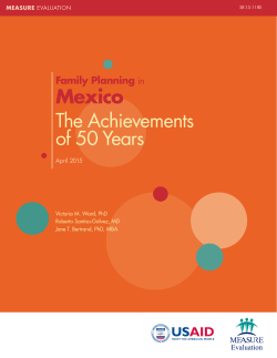 Mexico The Achievements of 50 Years