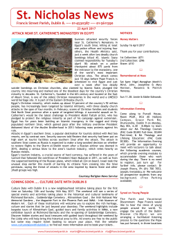 23 Apr - Francis Street Parish