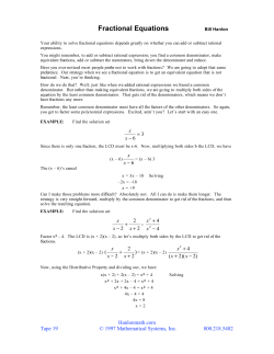 Fractional Equations