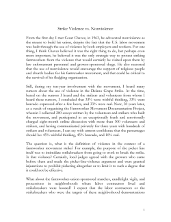 Strike Violence vs. Nonviolence