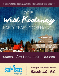 Thursday, April 21st ~ 9 am