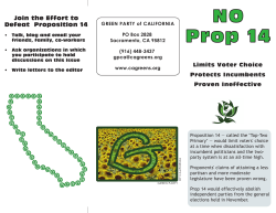 NO Prop 14 - Green Party of California