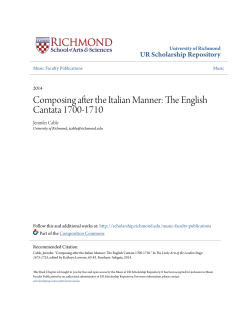 Composing after the Italian Manner