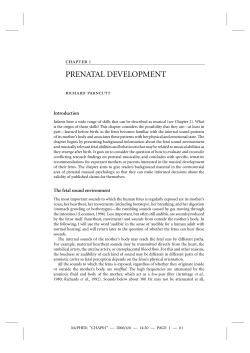 prenatal development