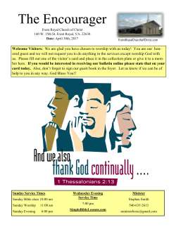 The Encourager - Front Royal Church of Christ
