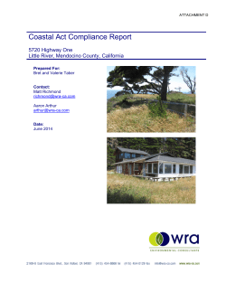 Coastal Act Compliance Report