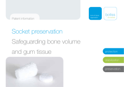 Patient information socket preservation