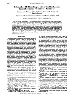 Polymerized LB Films Imaged with a Combined Atomic Force