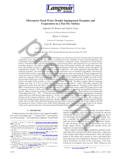 Micrometer-Sized Water Droplet Impingement
