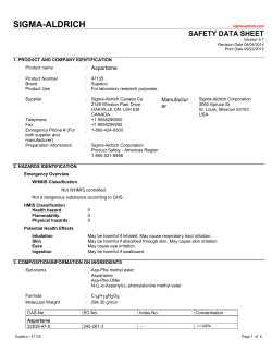 Safety Data Sheet