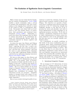 The Evolution of Unequal Linguistic Conventions