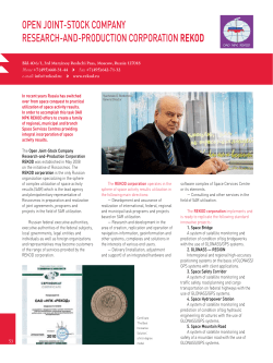 OPEN JOINt-StOCK COMPANy RESEARCH-AND