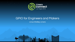 GPIO for Engineers and Makers