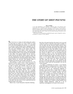 the story of shot peening