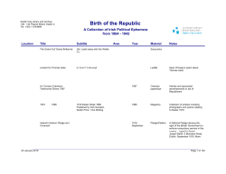 Birth of the Republic