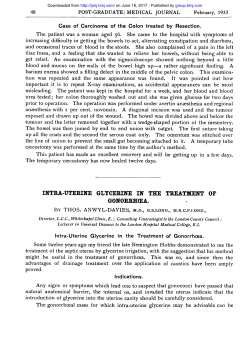 intra-uterine glycerine in the treatment of gonorrh(ea.