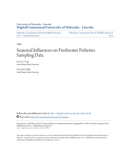 Seasonal Influences on Freshwater Fisheries Sampling Data