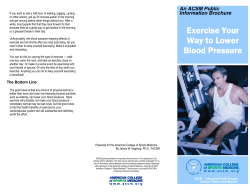 Exercise Lower Blood Pressure Blood Pressure
