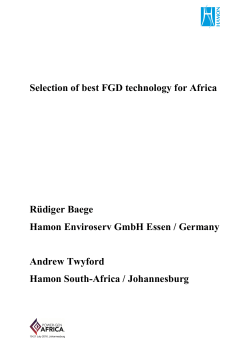 Selection of best FGD Technology_Paper for Power